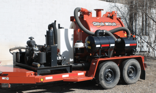 Desmond Well Drilling Ditch Witch FX25 trailer vacuum truck